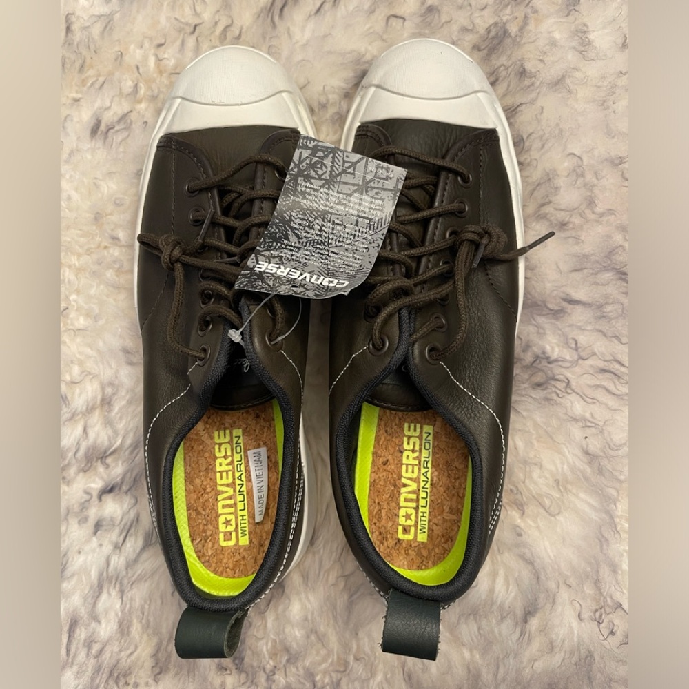 Converse Jack Purcell leather brown-chocolate color